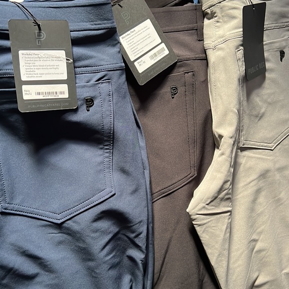 Public Rec 36/32 workday pants. Slate, Navy, Black.$345. Make your best offer! - Picture 2 of 2